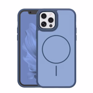 Frame Thin Mag ümbris for iPhone 12 / 12 Pro 6,1" tumesinine