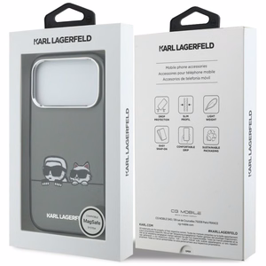 Karl Lagerfeld IML Karl & Choupette Peekaboo Logo MagSafe Ümbris for iPhone 17 Pro - must
