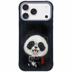 Nimmy Big Eyed Pet 2.0 Panda ümbris jaoks iPhone 17 Pro - must