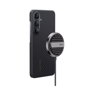 Benks Montage Magnetic Armor Air Kevlar Ümbris 600D (M040) jaoks Samsung Galaxy S24 must