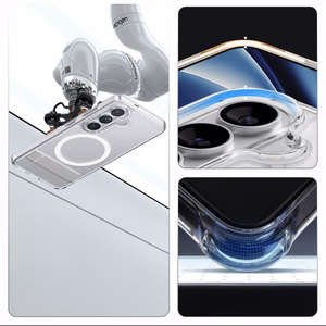 Spigen Ultra Hybrid S Mag MagSafe ümbris Samsung Galaxy S26 - läbipaistev ja valge