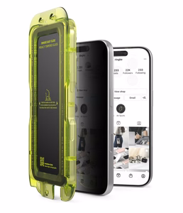 Ringke Easy Slide Privacy privaatsuskaitsega karastatud klaas, 2 tk komplekt iPhone 18 Pro Max jaoks