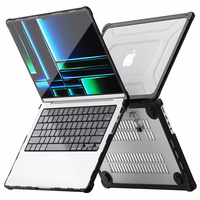 Tech-Protect SmartShell Pro ümbris jaoks Macbook Pro 14 M1 / M2 / M3 / M4 / M5 2021-2025 - must and läbipaistev