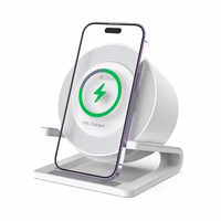 Devia Bluetooth-kõlar IM-3 koos traadita laadijaga 15W ja helevalge värviga