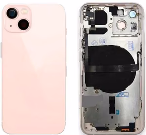 Aku kaas iPhone 13 Pink NFC laadimis-flex'i, mikrofoniga originaal (kasutatud Grade B)