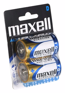 MAXELL aluseline patarei LR20 2 tk.