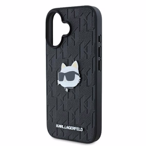 Karl Lagerfeld Monogram Choupette Head Pin iPhone 16 Ümbris - must