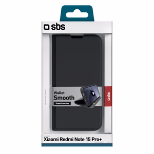 SBS Wallet Smooth ümbris Xiaomi Redmi Note 15 Pro+ with Flip - must