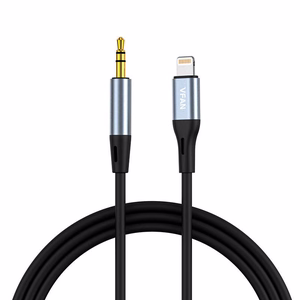 VFAN L05 Lightning–3,5 mm mini jack AUX-kaabel, 1 m, hall