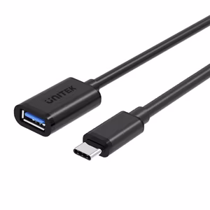 UNITEK Y-C476BK USB kaabel USB 3.2 Gen 1 (3.1 Gen 1) 0,2 m USB C USB A Must