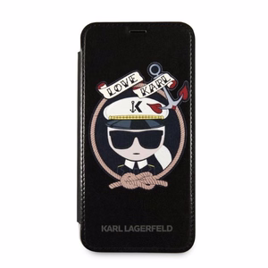 Karl Lagerfeld Signature Glitter iPhone X/Xs Ümbris - must