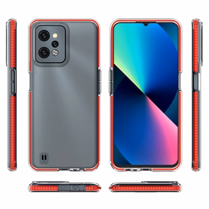 Kevadine ümbris Realme C31 silikoonist kate koos raamiga helesinine