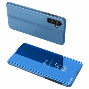 Clear View Ümbris cover jaoks Samsung Galaxy A14 flip cover sinine