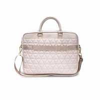 Guess Quilted bag jaoks a 16" laptop - roosa