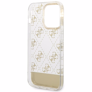 Guess GUHCP14LHG4MHG iPhone 14 Pro 6.1 "kuldne / kuldne hardcase 4G Pattern Script