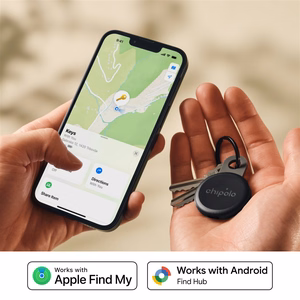 Chipolo LOOP — перезаряжаемый Bluetooth-трекер с силиконовой петлей для устройств на базе iOS и Android, цвет «Charcoal»