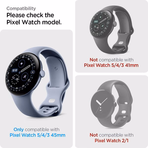 Spigen Elite Shield EZ Fit 2 hüdrogeelkile komplekt mudelile Google Pixel Watch 45 mm