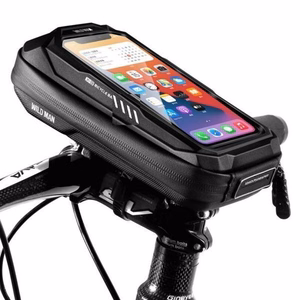 WILDMAN reisikott jalgratta juhtrauale lukuga, 0,5L (4 "- 7"), X3, must