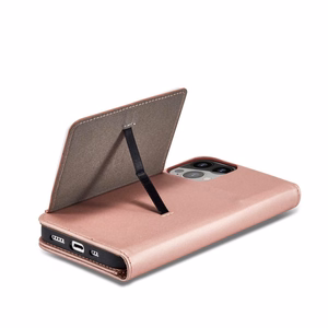 Magnet Card Case для iPhone 13 Pro Max чехол-кошелёк с держателем для карт розовый