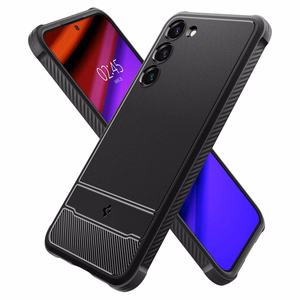 Spigen Rugged Armor Ümbris jaoks Samsung Galaxy S23 - Matte must