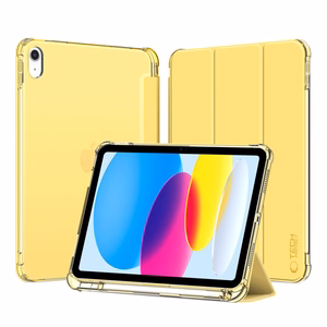 Tech-Protect SC Pen гибридный Чехол для iPad 10 / 2022 - жёлтый - прозрачный