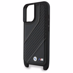 BMW M Edition Carbon Stripe & Strap iPhone 16 Ümbris - must