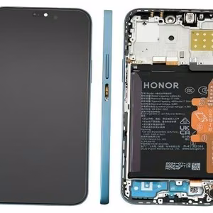 Huawei Honor 200 Lite / X8b originaal LCD-ekraani ja puutepaneeli moodul raami ning akuga, helesinine Cyan Lake (hoolduspakend)
