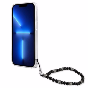 Guess GUHCP13XKPSBK iPhone 13 Pro Max 6.7" прозрачный жёсткий чехол Black Pearl