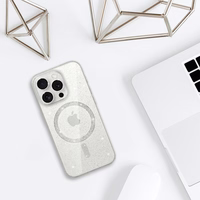 Glitter Magsafe Ümbris jaoks Iphone 12 Pro läbipaistev