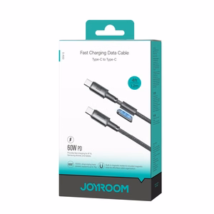 Joyroom S-A50 Unlimited Series 60W USB-C - USB-C Cable with Magnetic Organizer 1.2m - Gray