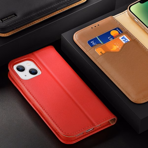 DUX DUCIS wallet ümbris HIVO jaoks IPHONE 15 Plus brown