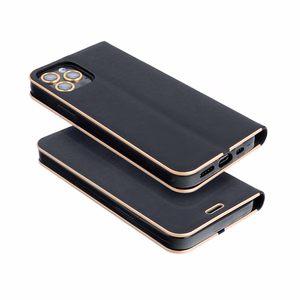 Флип-чехол iPhone 14 Luna Book Gold черный