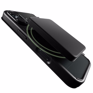 Puro Book Mag MagSafe Leather Ümbris with Flap and Card Slot jaoks iPhone 16 - Must