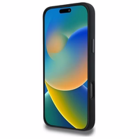 BMW Silicone Middle Stripe MagSafe Ümbris jaoks iPhone 16 Pro Max - must