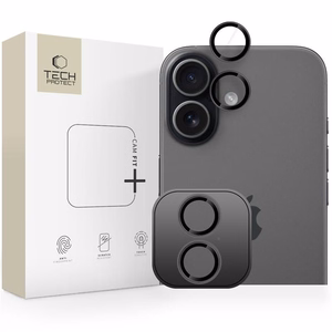 Tech-Protect Camring Fit+ защита камеры для iPhone 17 - чёрный