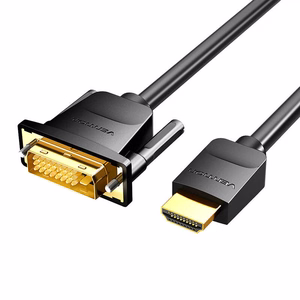 HDMI to DVI (24+1) kaabel Vention ABFBJ 5m, 4K 60Hz/ 1080P 60Hz (must)