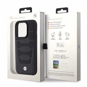 BMW Leather Seats Pattern чехол для iPhone 15 Pro Max - чёрный