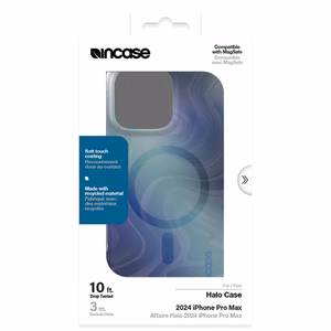 Incase Halo Case MagSafe'i toega ümbris iPhone 16 Pro Maxile, Oil Slick Ocean värvitoonis