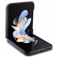 BMW Leather Carbon ümbris jaoks Samsung Galaxy Z Flip 5 - must