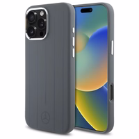 Mercedes Silicone Vertical Tonal Stripes MagSafe Ümbris jaoks iPhone 16 Pro Max - hall