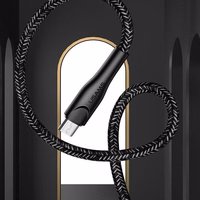 USAMS Punutud kaabel U41 microUSB 2m 2A punane SJ396USB02 (US-SJ396) Fast Charge