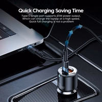 Autolaadija Essager "Fan" Must 66W (2xPD)