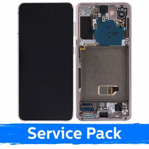 LCD ekraan ühilduv Samsung G991 S21 raamiga / Phantom Pink / (Service Pack)