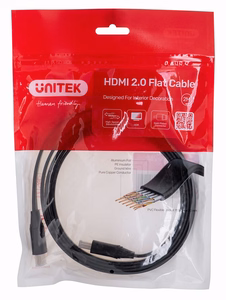 UNITEK HDMI 2.0 4K60HZ kaabel, lame, 2M, C11063BK-2M