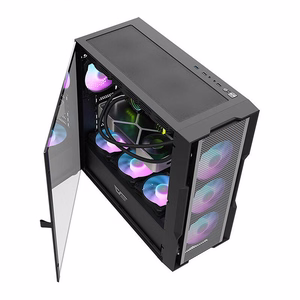Darkflash DK431 Mesh computer ümbris (must) + 4 ARGB fans