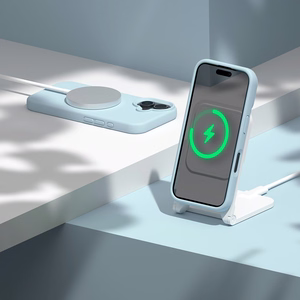 Etteri Silikoon Mag ümbris for iPhone 16e / 17e helesinine