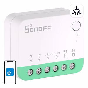 Smart mini switch WiFi Sonoff MINIR4M Matter (HomeKit, SmartThings, Home Assistant)