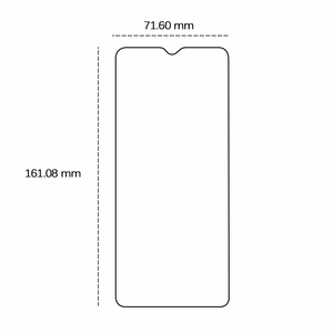 Karastatud klaas 2,5D jaoks Xiaomi Redmi 13C 4G / 5G