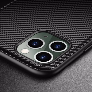 Crong Prestige Carbon ümbris seadmele iPhone 11 Pro Max, must