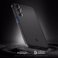 Spigen Essential SandBlast Ümbris jaoks Samsung Galaxy M35 5G - Must
